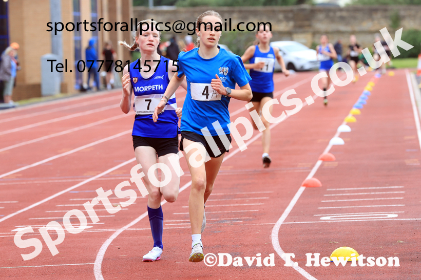 Middle Distance, 2026 Northumberland Schools Track and Field, Wentworth, Hexhan. Photo: David T. Hewitson/Sports for All Pics
